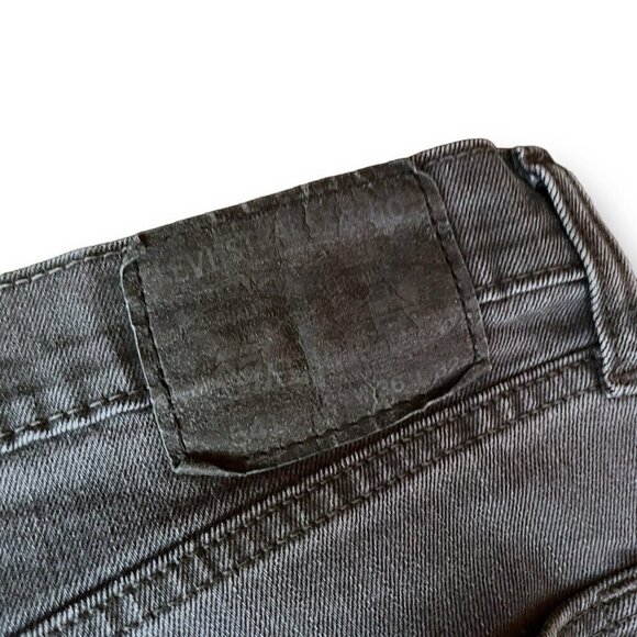 Levis 541 Mens Jeans Sz 36x32 Washed Vintage Black Denim Athletic Taper Fit Leg - Picture 7 of 7